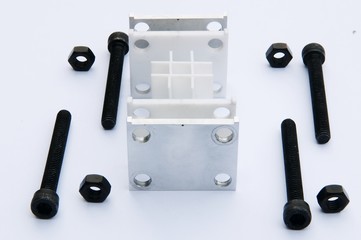 disassembled parts for experiment