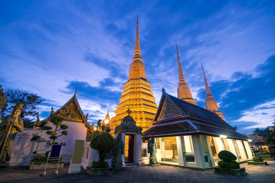 Wat Pho is very famous attraction place of Bangkok, Thailand.