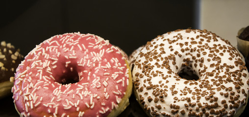 Donuts chocolate colors