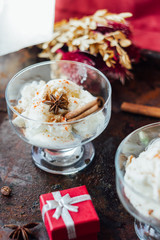 Delicious dessert for Valentine's day celebration