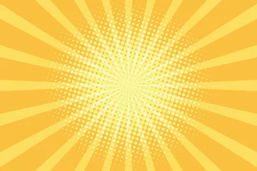 Pop-Art-Hintergrund mit gelben Strahlen © studiostoks