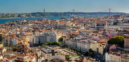 Fototapeta premium widok Lizbona Portugalia.