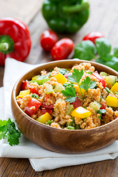 cous cous with  vegetables