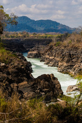 Li Phi waterfall in Laos