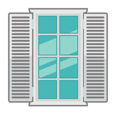 Vector window for interior and exterior design use.