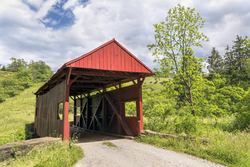 Danley Covered Bridge and Cows - Pennsylvania