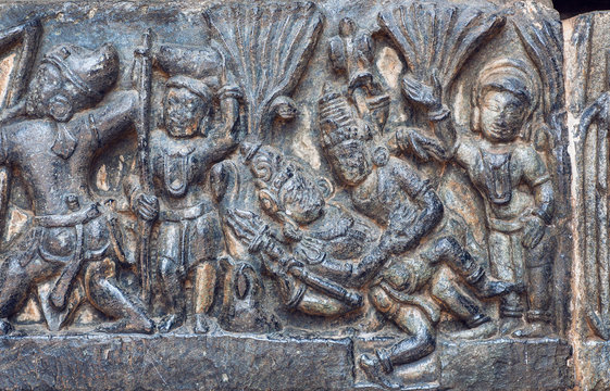 561px x 360px - Sexual activity of lord Shiva and his wife Parvati on sculptured wall of  12th centur Hindu Hoysaleshwara temple in Halebidu, India Stock Photo |  Adobe Stock