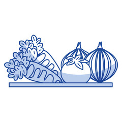 tray with vegetables icon vector illustration design
