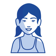 woman with sport wear vector illustration design