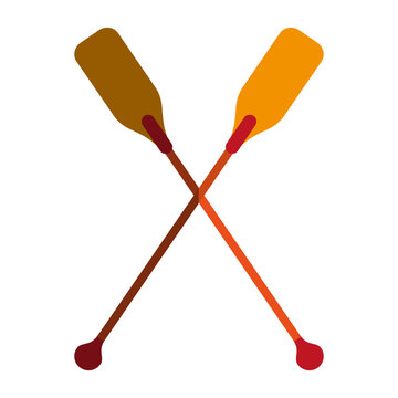 boat oars  icon image vector illustration design 