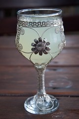 Silver wineglass in Levkara, Cyprus