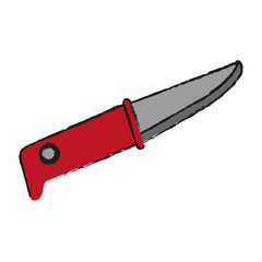 camping pocket knife icon image vector illustration design 
