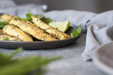 Chicken Snitzel with Almond Meal