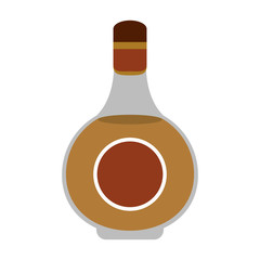Delicious wine drink bottle icon vector illustration design graphic