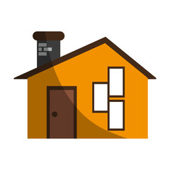 Facade house city icon vector design graphic illustration shadow