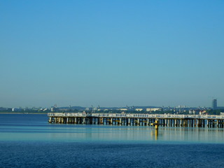 Obraz premium Pier on Baltic sea
