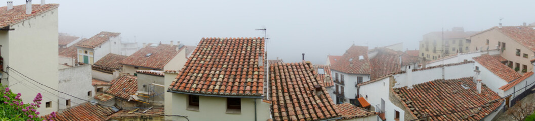 The town of Morella in the province of Castellon