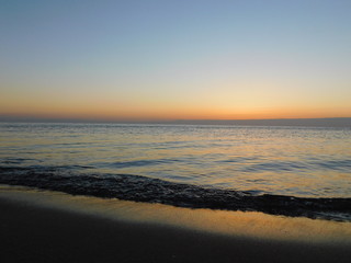 Sunrise on Baltic sea