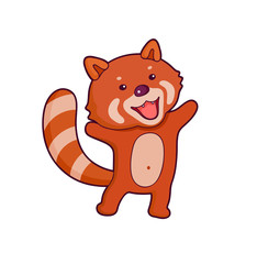 Cartoon style sticker