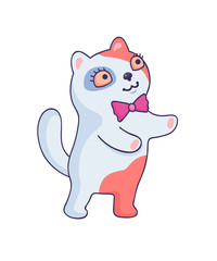 Cartoon style sticker