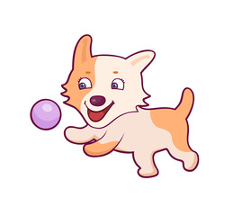 Cartoon style sticker