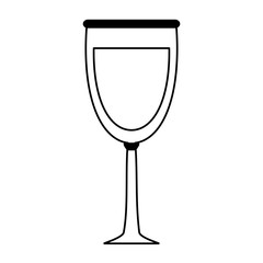 Delicious wine drink cup icon vector illustration design graphic silhouette
