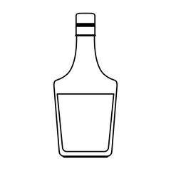 Delicious wine drink bottle icon vector illustration design graphic silhouette