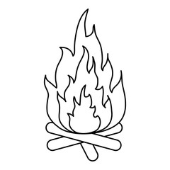Hot fire flame icon vector illustration design graphic silhouette