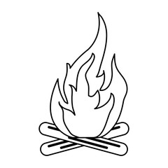 Hot fire flame icon vector illustration design graphic silhouette