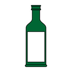 Delicious wine drink bottle icon vector illustration design graphic flat