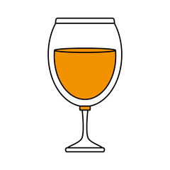 Refreshing liquor cocktail illustration icon vector graphic design flat
