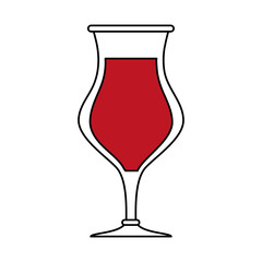 Refreshing liquor cocktail illustration icon vector graphic design flat