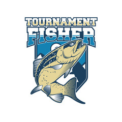 fishing vector labels