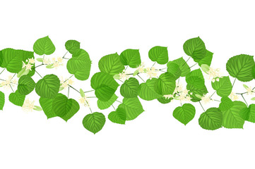 Forest fresh green leaves with sun rays. Spring and Summer Background