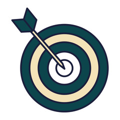 target with arrow icon vector illustration design