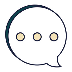speech buccle message icon vector illustration design