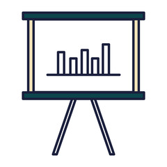 trainning paperboard isolated icon vector illustration design