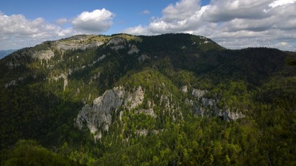 Fototapeta na wymiar View from the hills. Ostra Peak, Velka Fatra. Slovakia
