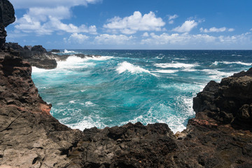 Fototapeta na wymiar Olivine Pools on north east coastline of Maui