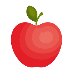 apple fresh fruit icon vector illustration design