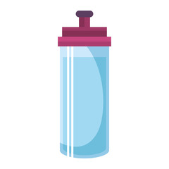 bottle gym isolated icon vector illustration design