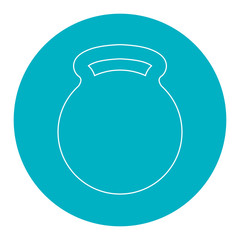 weight lifting device icon vector illustration design