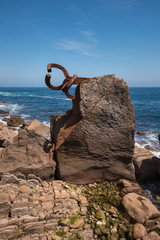 Fototapeta premium San Sebastian coastline landscape in peine de los vientos