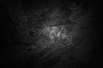 Dark concrete wall black background