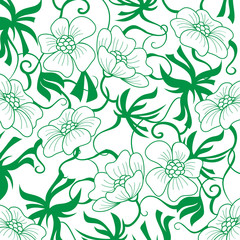 Green Flower background.