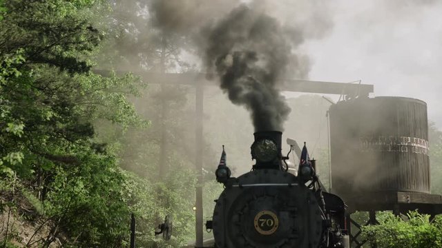 Vintage Steam Engine -Train 4k