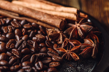 Coffee with Cinnamon and Star Anise.