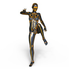 女性サイボーグ