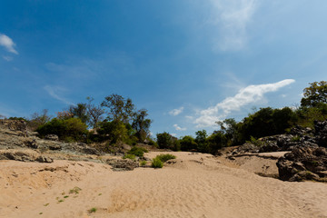 Li Phi waterfall surroundings