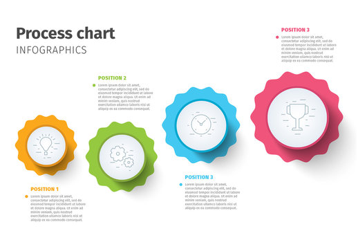 Colorful Four Section Infographic Layout